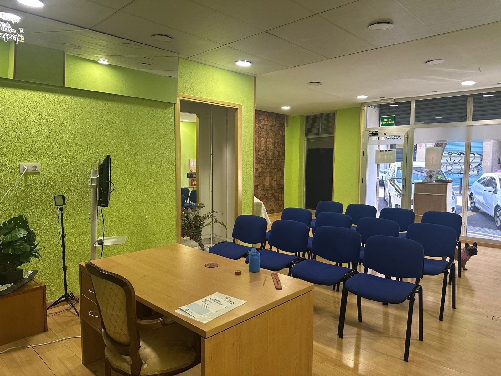 Detalle de la sala de eventos